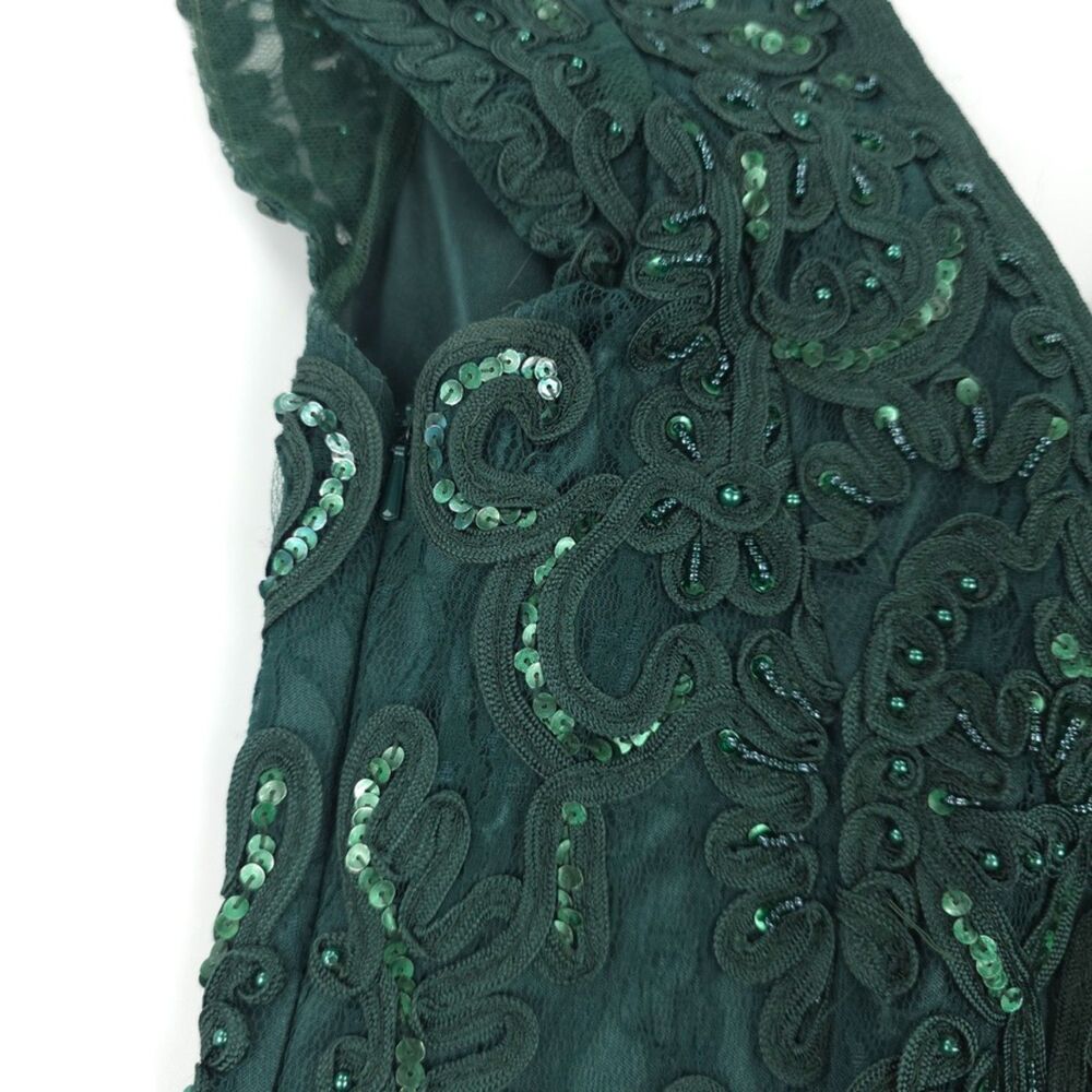 VINTAGE Sue Wong Bead Embellished Maxi Gown Romantic Feminine Ethereal Formal 4 - Picture 14 of 16